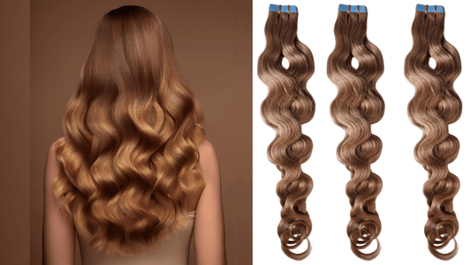 extensões de cabelo fita adesiva