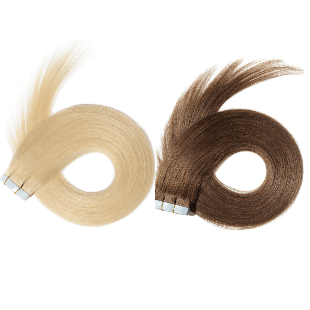 extensão de cabelo com fita adesiva