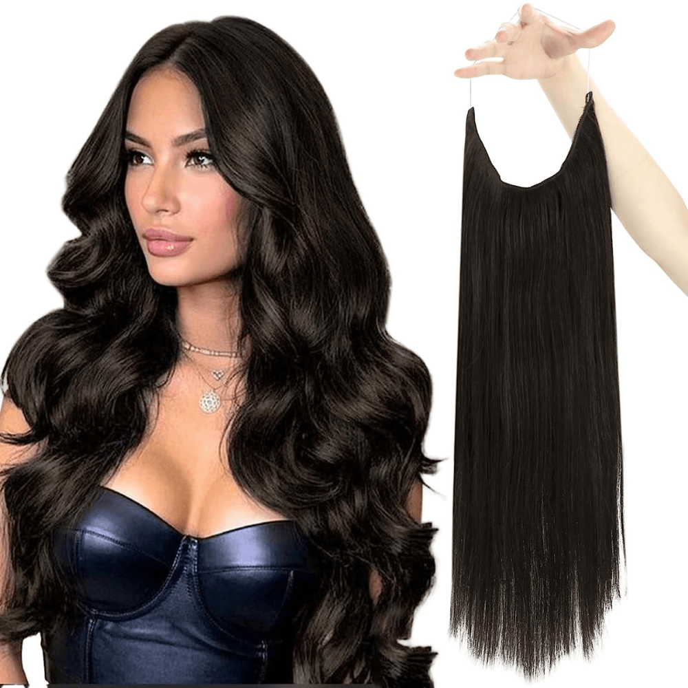 extensões de cabelo fio invisível