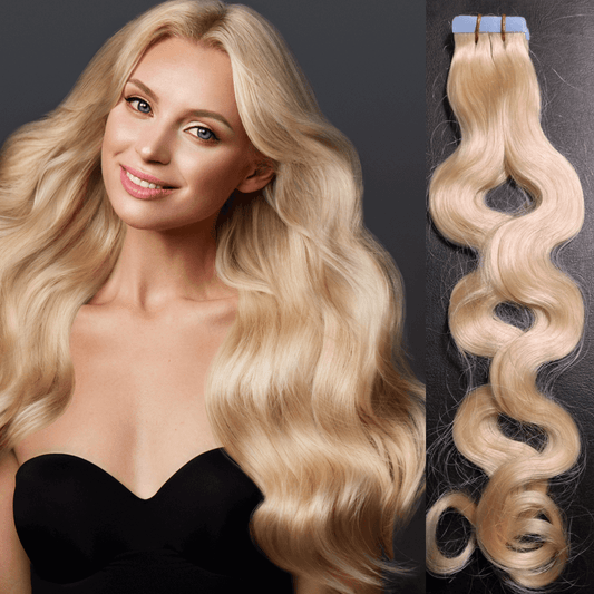 extensões de cabelo natural adesivas