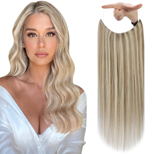 Halo Extensions- Straight Hair